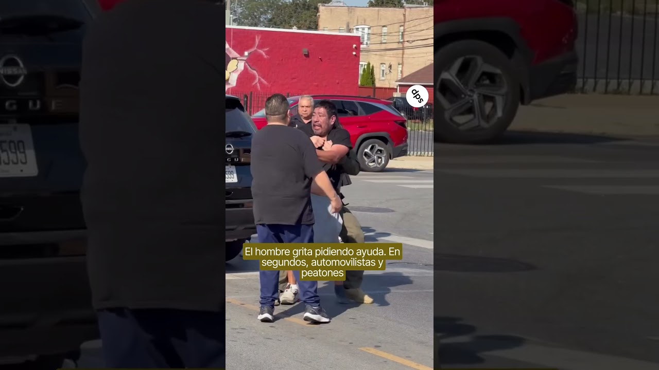 Vecinos se enfrentan a presuntos agentes de ICE y liberan a migrante en Chicago