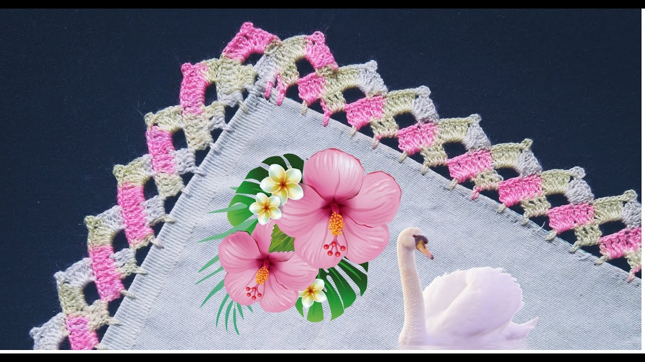 PUNTILLA NUM 330 PARA SERVILLETAS PEQUEÑA,BONITA Y FACIL#crochet #parati #fypage #tutorial