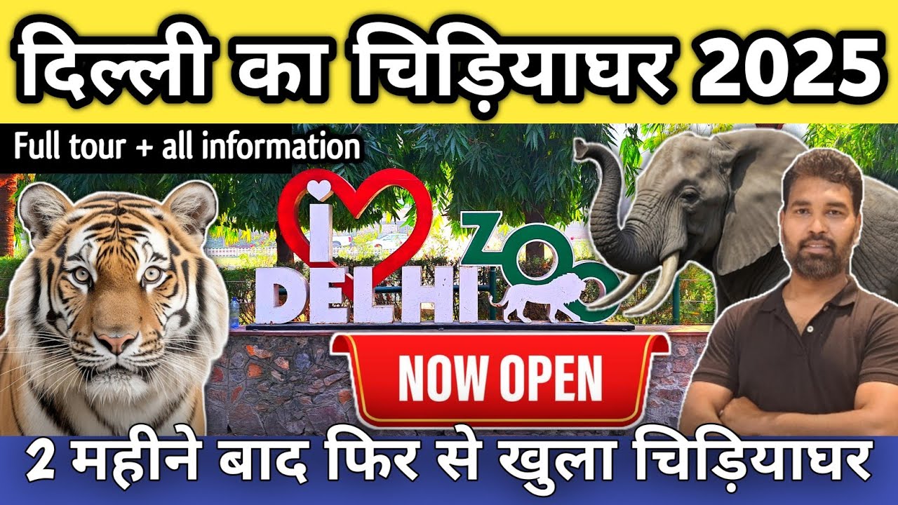 Delhi Zoo 2025 || Delhi Chidiyaghar || National Zoological Park Delhi || Delhi Zoo