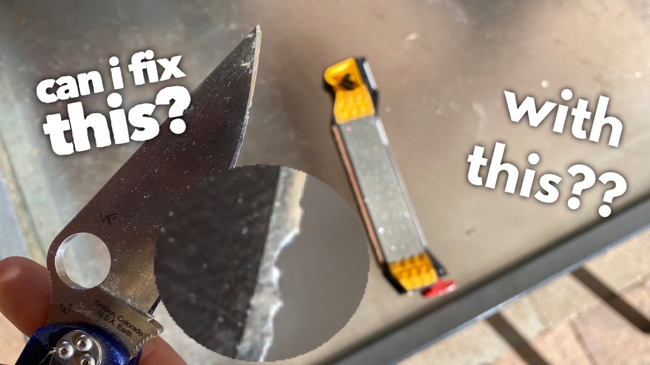 Repairing  a ruined edge on a Worksharp Guided Field Sharpener