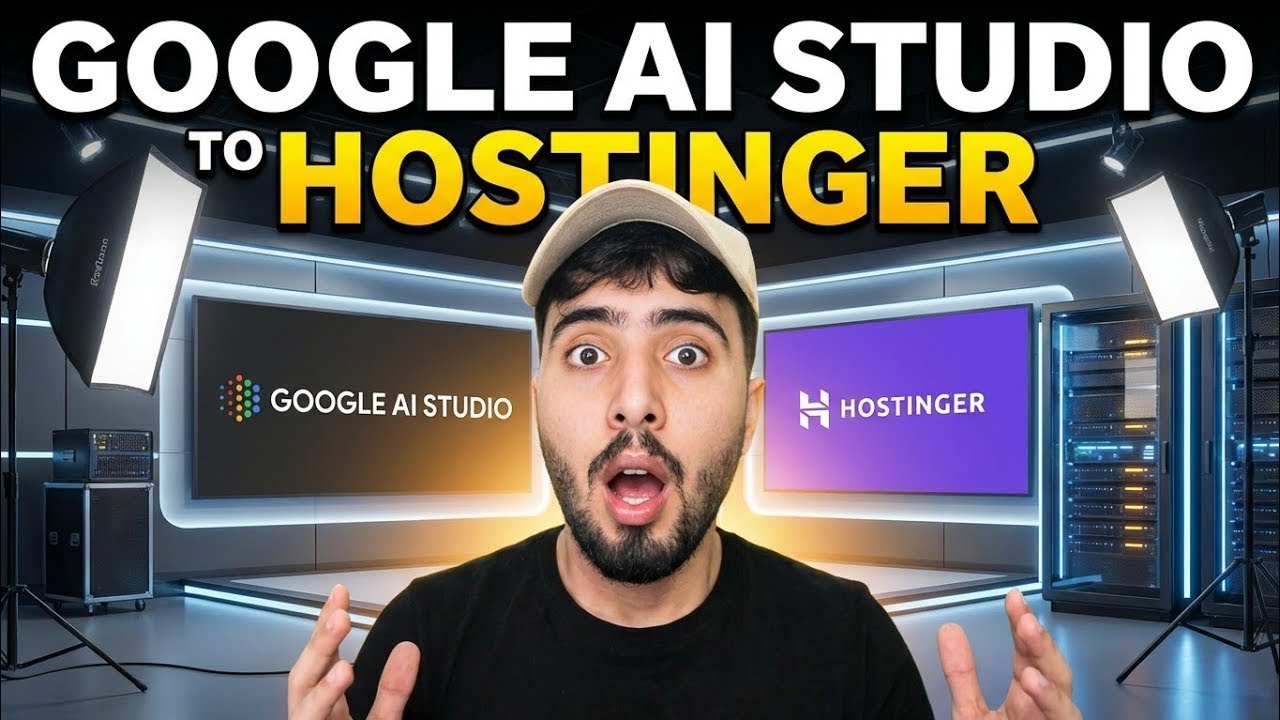 طريقة رفع موقع Google Ai Studio على استضافة Hostinger