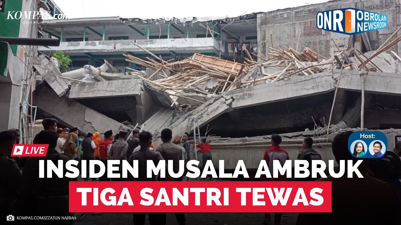 🔴LIVE Musala Ponpes di Sidoarjo Ambruk, 140 Santri Jadi Korban, Apa yang Terjadi? | Obrolan Newsroom