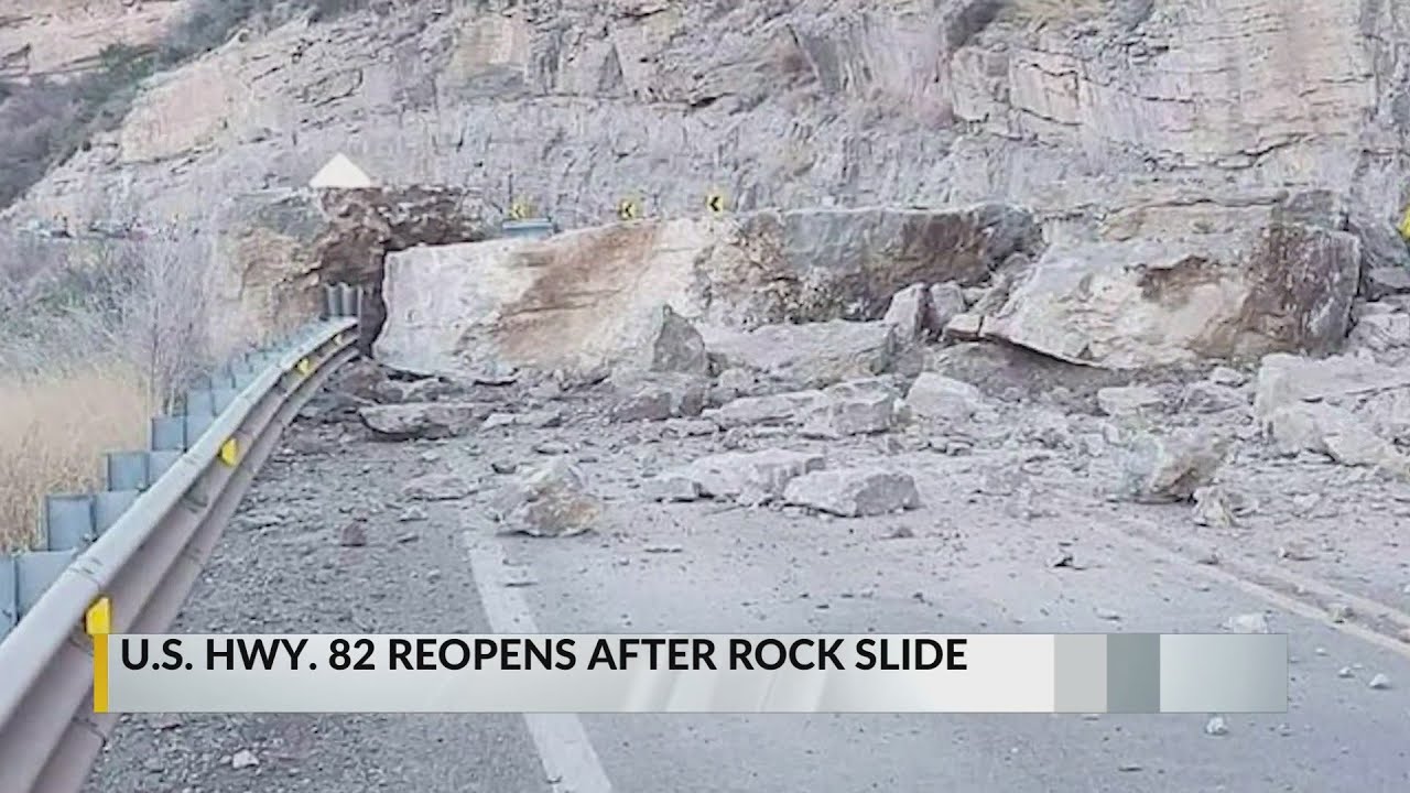 New Mexico highway reopens following rock slide