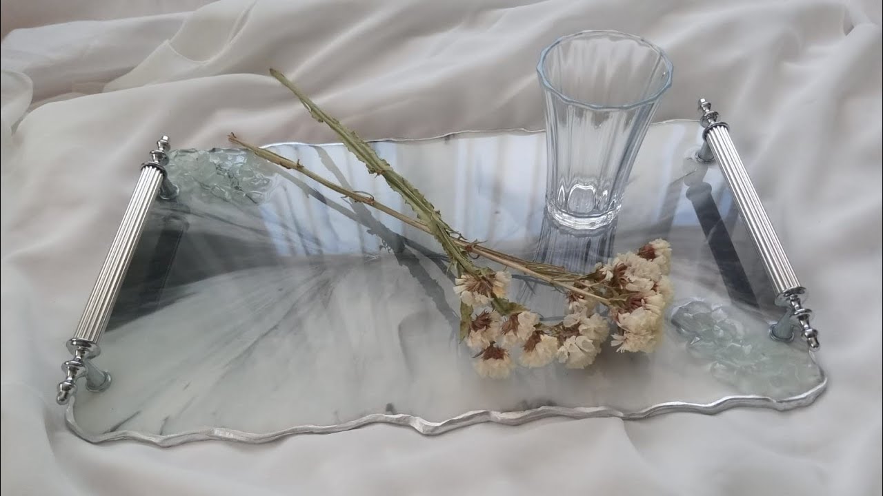 MERMER GÖRÜNÜMLÜ EPOKSİ TEPSİ YAPIMI / MARBLE LOOKING EPOXY TRAY MAKING