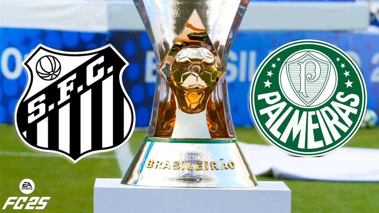 Santos x Palmeiras BRASILEIRÃO 12° Rodada   EA FC 25 Simulação