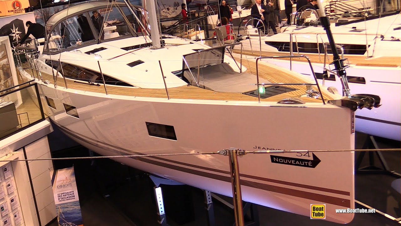 2016 Jeanneau 54 Sailing Yacht - Deck and Interior Walkaround - 2015 Salon Nautique de Paris