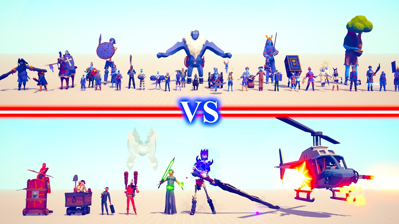 NEW HIDDEN UNITS Team vs SECRET Team - Totally Accurate Battle Simulator TABS