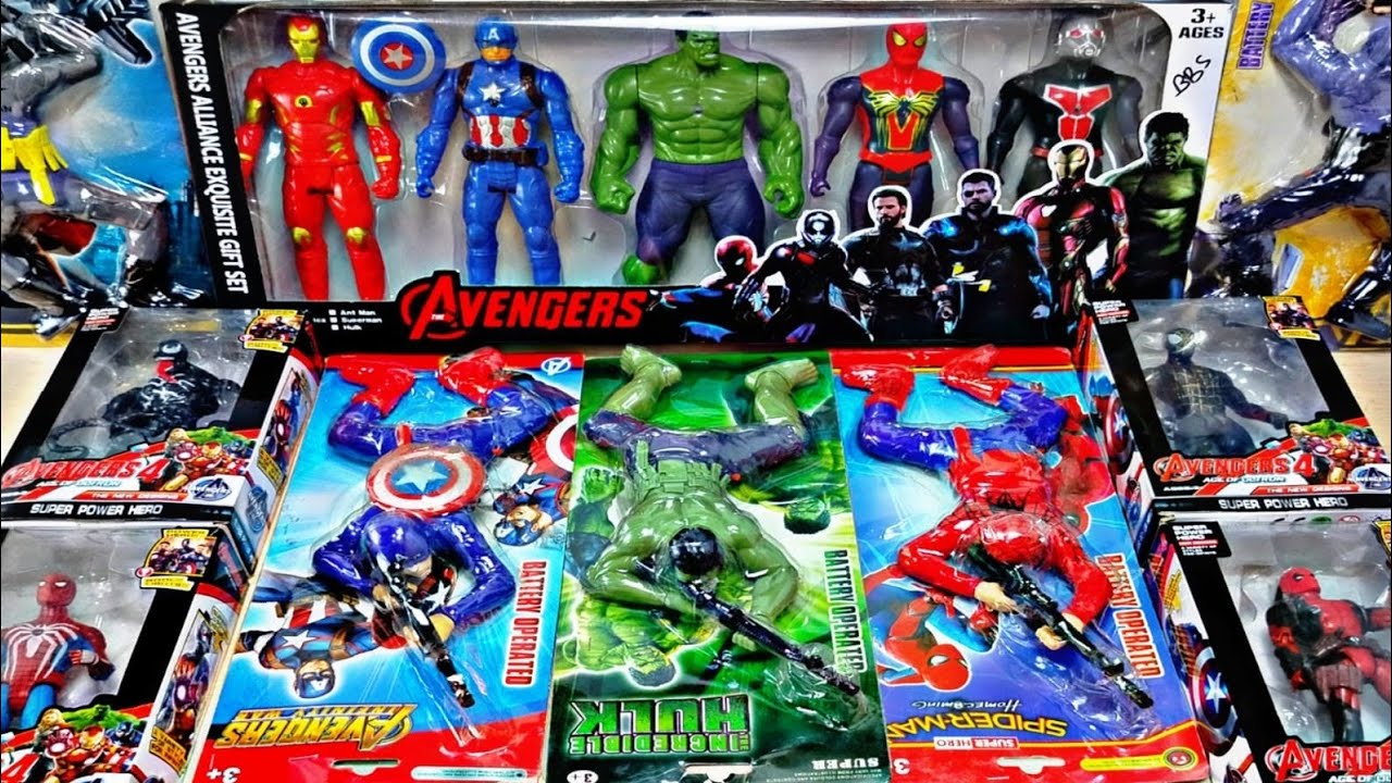 AVENGERS TOYS/Action Figures/Unboxing/Cheap Price/Ironman,Hulk,Thor, Spiderman/Toys.