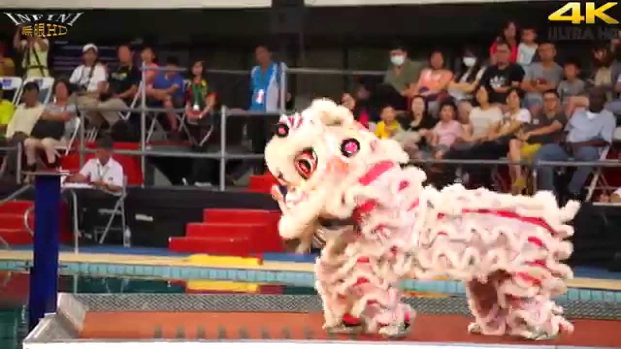 高雄兩廣龍獅戰鼓團 水上(4K 2160p)@2015高雄水陸戲獅甲[無限HD] 🏆