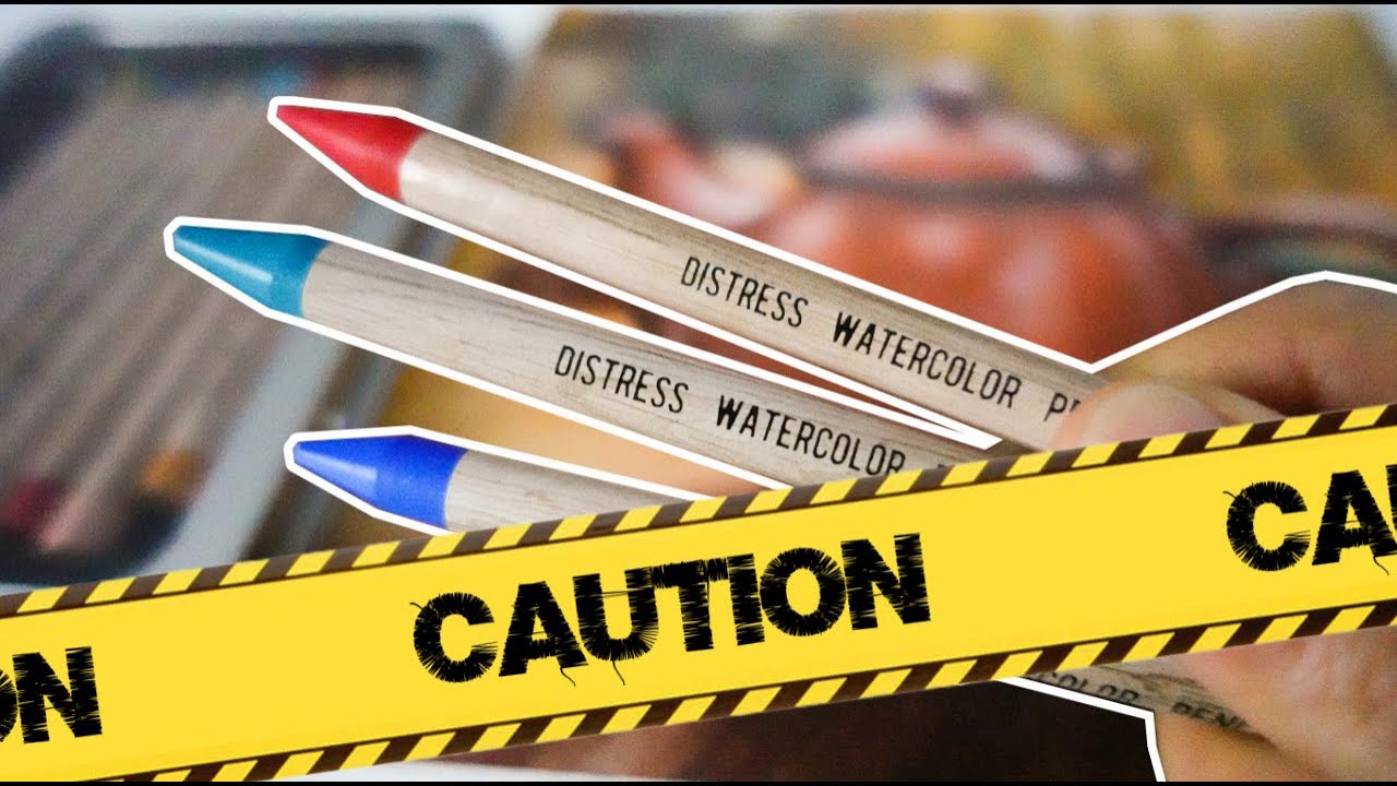 NEW Watercolor Pencils...With DISTRESS Colors??? (Are They Worth Buying?)
