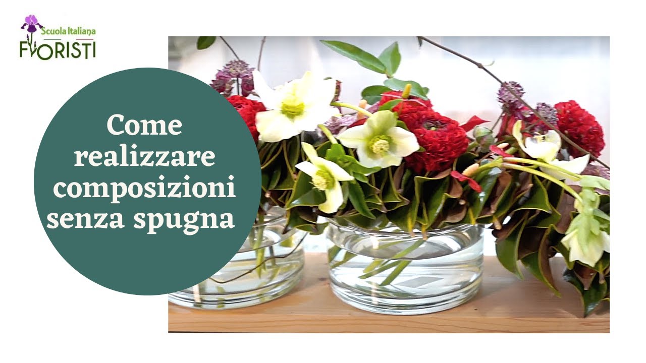 Come realizzare una composizione floreale senza spugna: Mini-Lezione n. 7