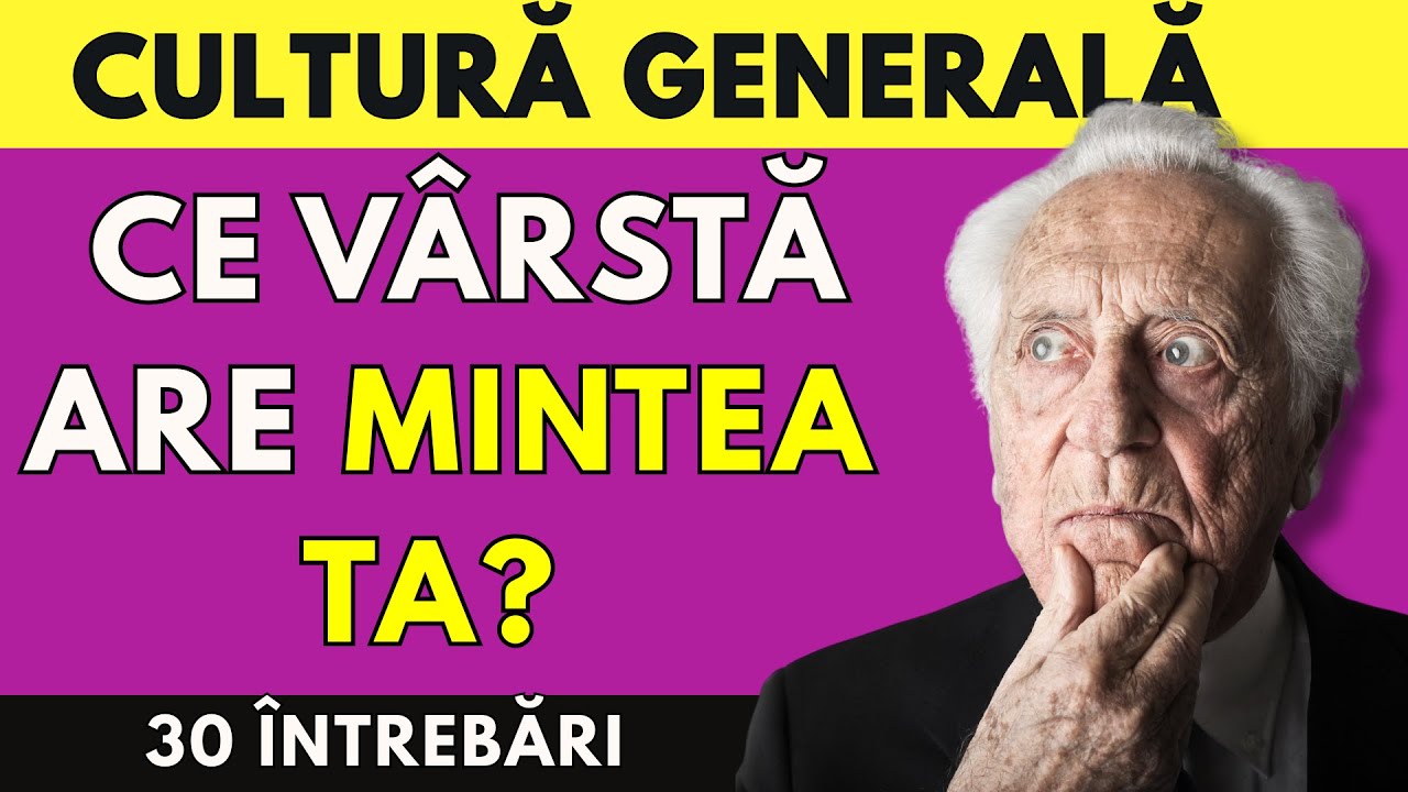 🌍 50 de Întrebări – Descoperă Cât de Bine Funcționează Mintea Ta ✨