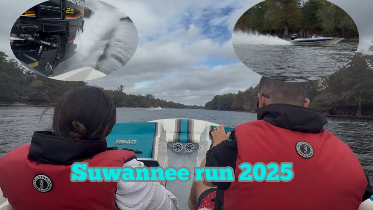 Suwannee river run in coltons triad bow rider