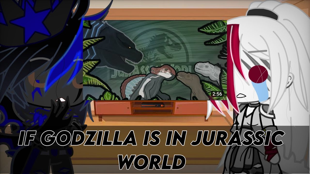 Godzilla and kong + Jurassic world reacts to if godzilla is in Jurassic world || 2k subs Special ||