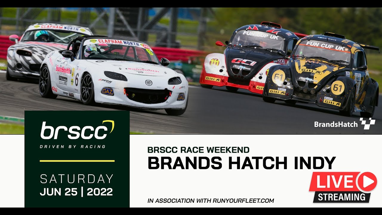BRSCC LIVE | BRANDS HATCH RACE WEEKEND - JUNE 25/26TH 2022 | SATURDAY RACES