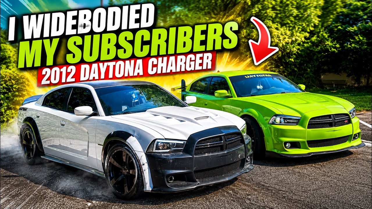 I WIDEBODIED MY SUBSCRIBERS 2012 DAYTONA CHARGER! 😮‍💨🔥