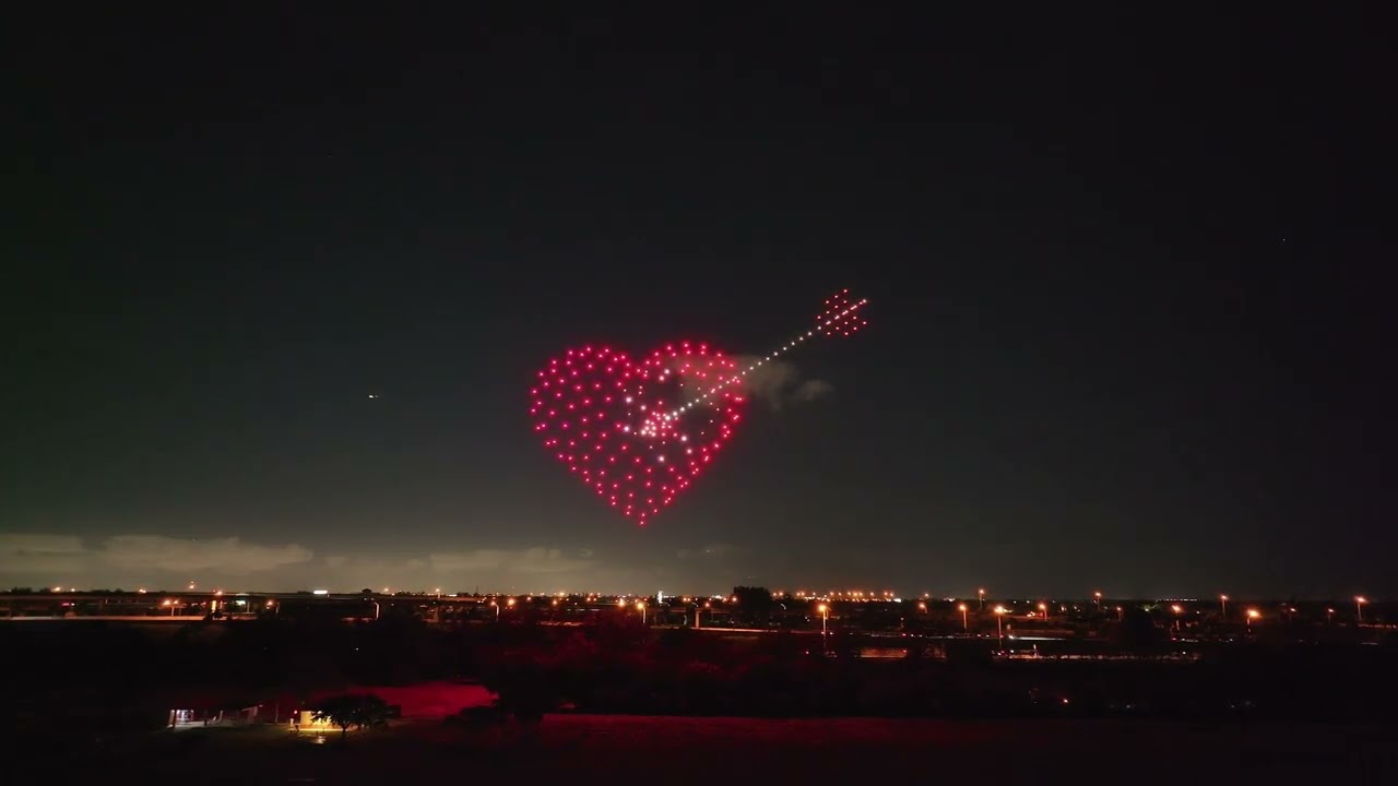 Pixel Swarm Drones - Marriage Proposal