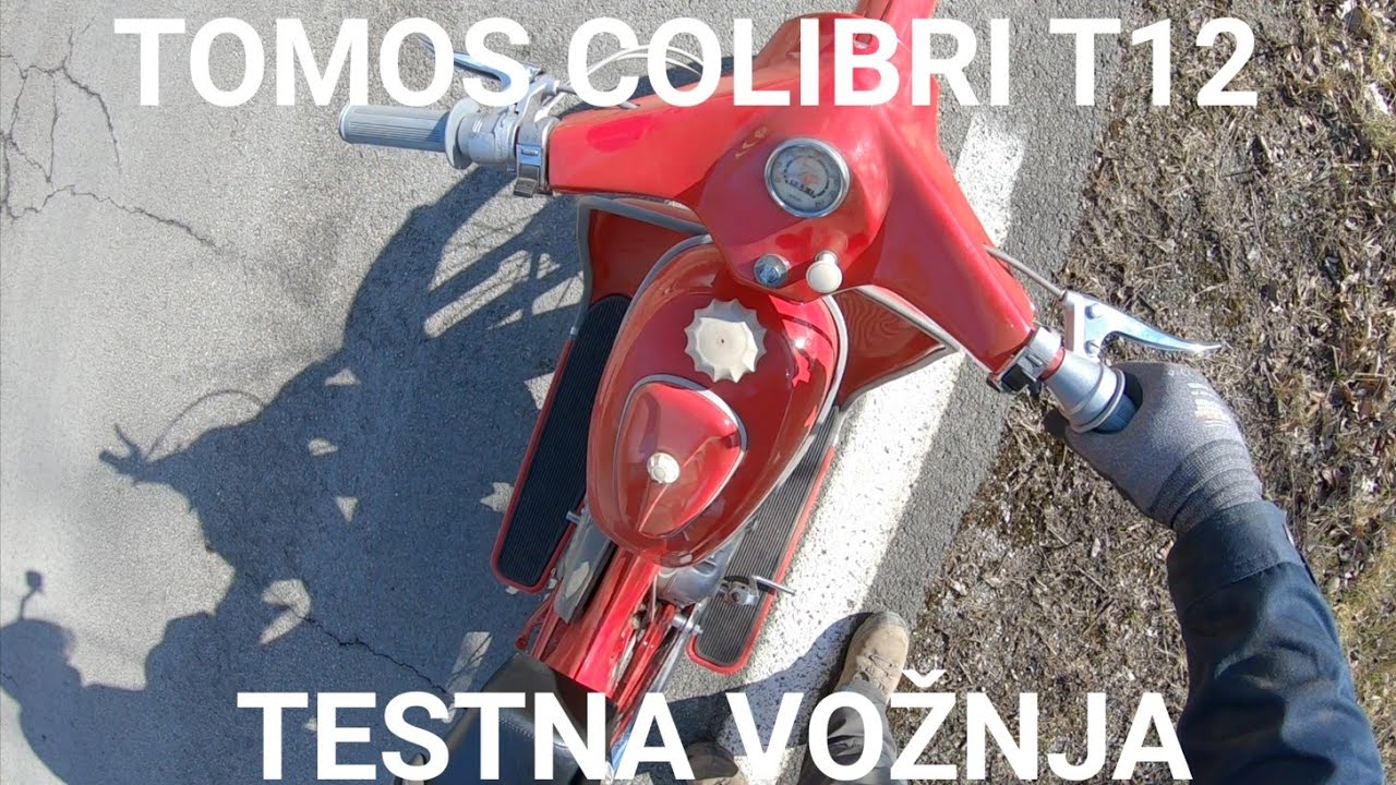 TOMOS COLIBRI T12 TESTNA VOŽNJA