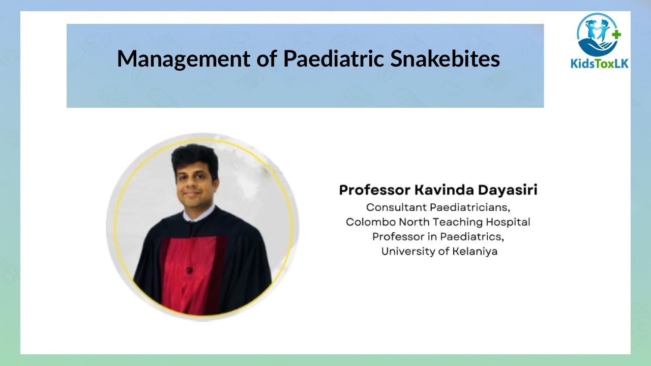 Management of Paediatric Snakebites