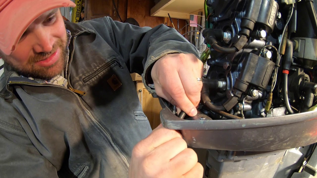 Episode 3 BWB, Outboard motor exhaust seal removal.