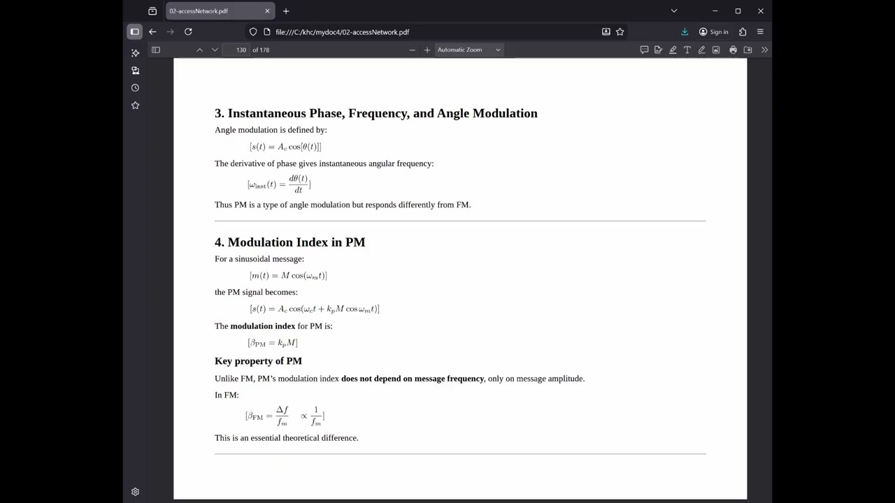 12 Access Network - AM (Amplitude Modulation) and PM (Phase Modulation)