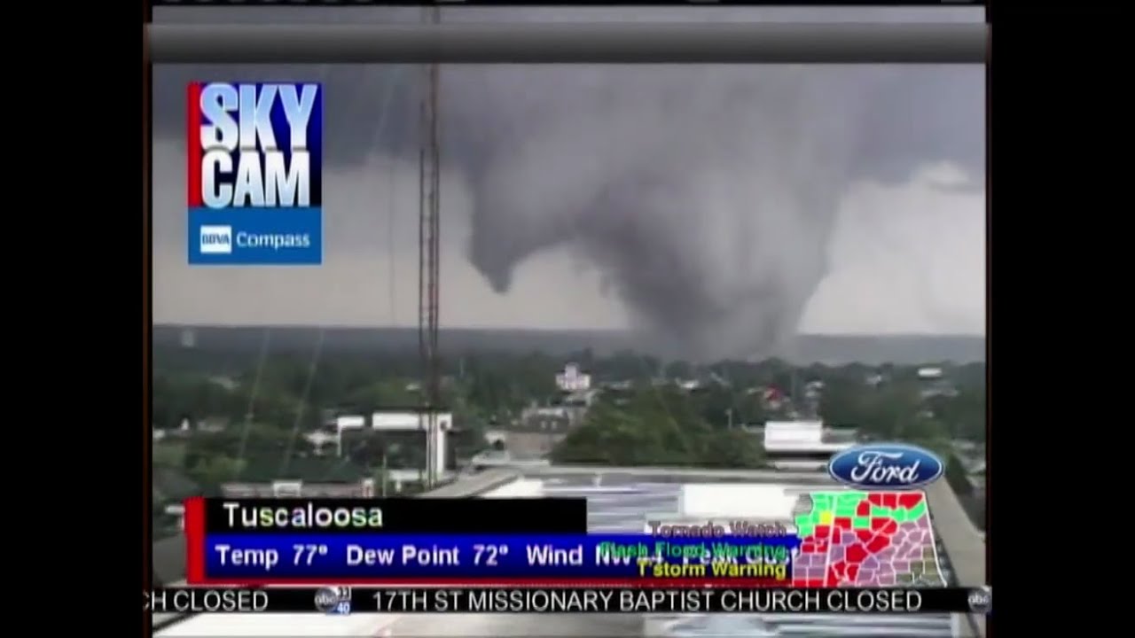 Tuscaloosa EF4 Tornado April 27, 2011 James Spann, Jason Simpson ABC33/40 SkyCam Coverage
