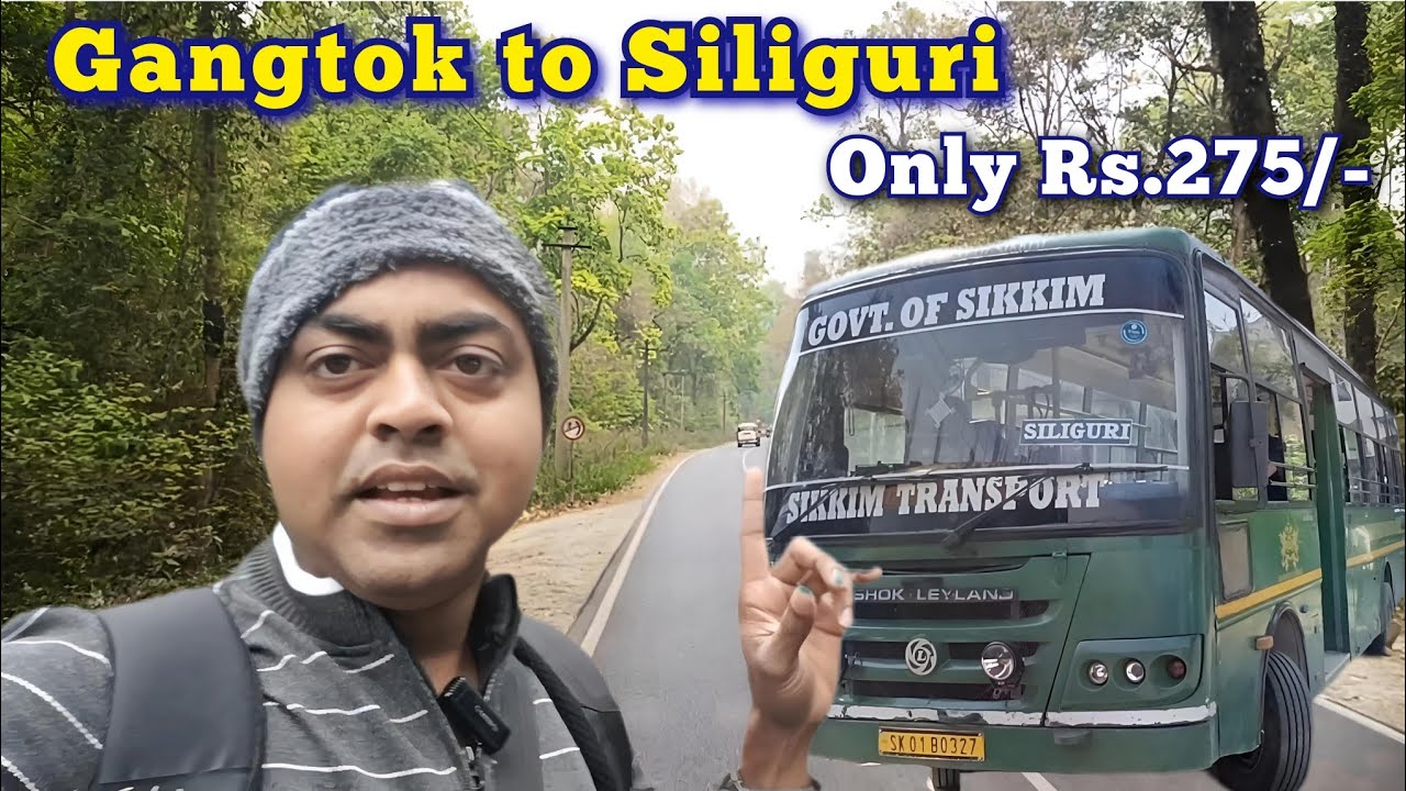 Gangtok to Siliguri by Bus |Gangtok to Siliguri Bus journey| SNT Bus |Gangtok to Siliguri Bus Timing