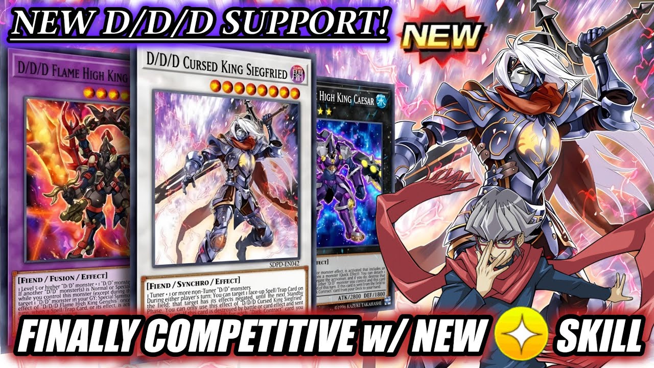 FINALLY: NEW D/D/D Support & Skill! D/D/D Cursed King Siegfried, Lamia & Necroslime [DUEL LINKS]