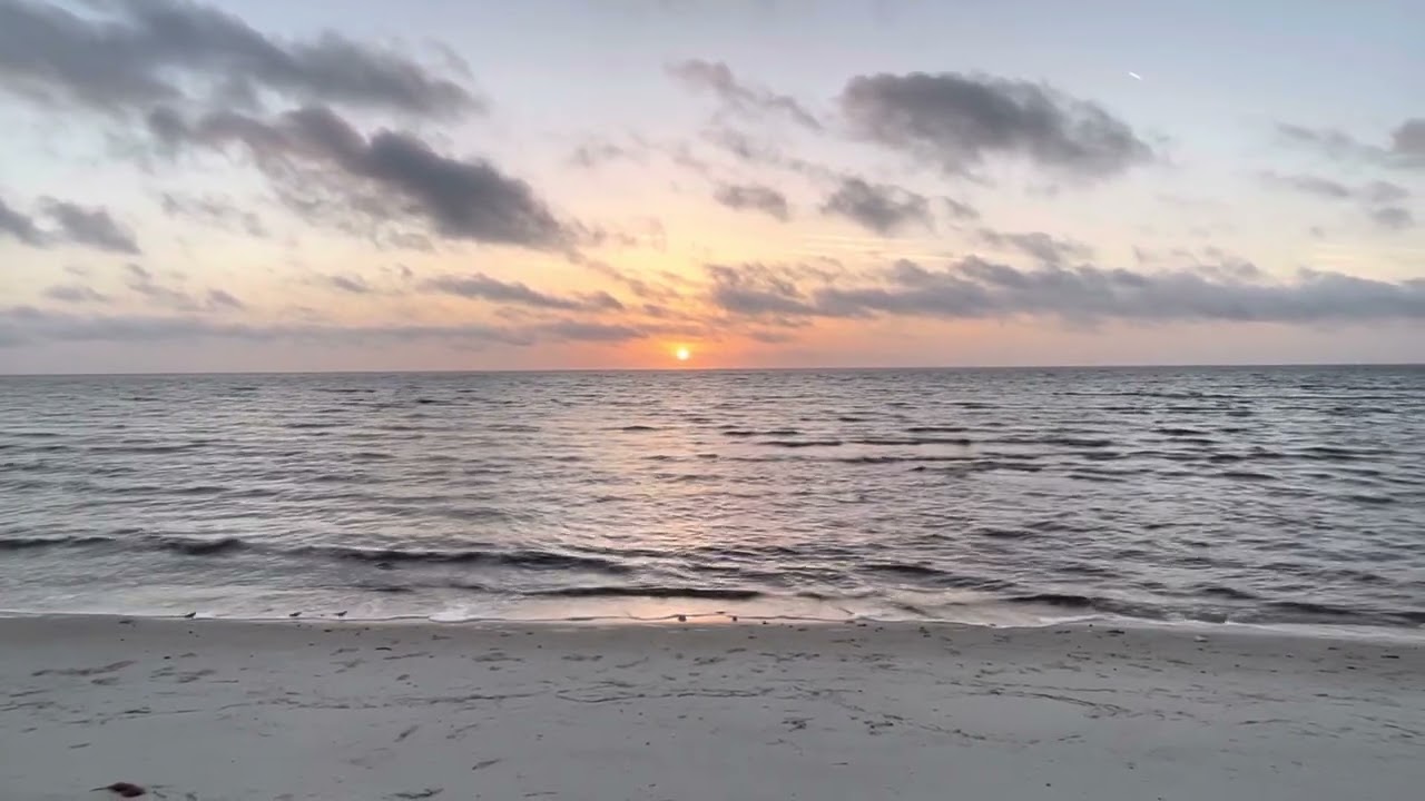 Sunrise at the beach at Alligator point Florida