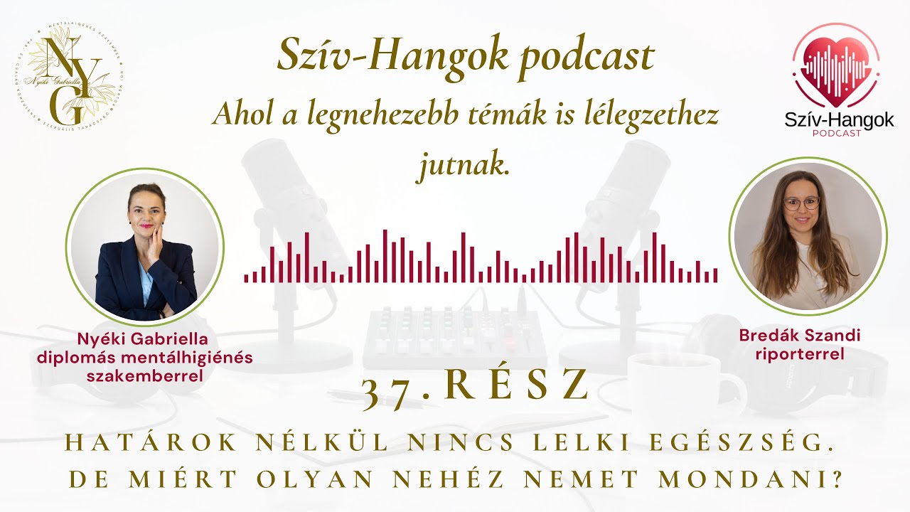 Hat&aacute;rok n&eacute;lk&uuml;l nincs lelki eg&eacute;szs&eacute;g. De mi&eacute;rt olyan neh&eacute;z nemet mondani? I Sz&iacute;v Hangok Podcast #37