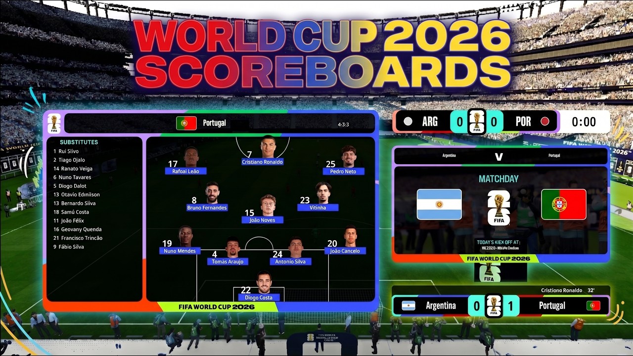 FIFA World Cup 2026 Official Scoreboards | Installation Guide | FL26 & PES 2021