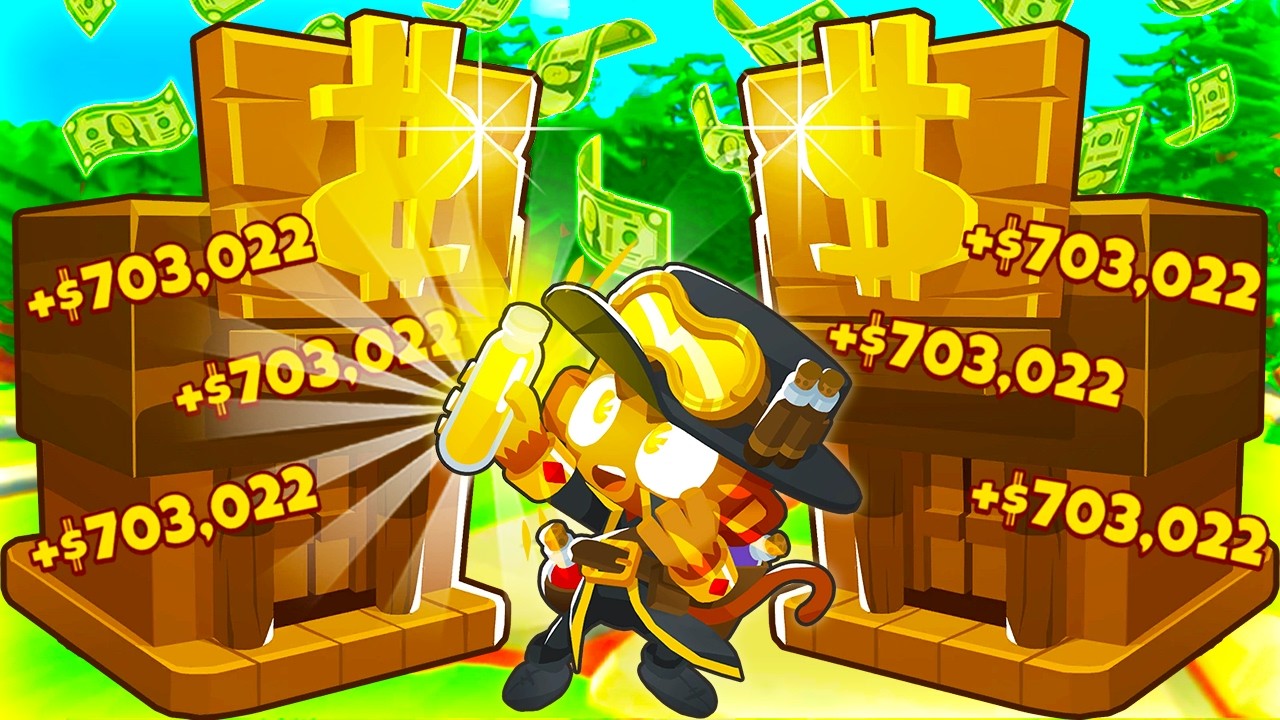 BTD 6, но мы используем только башни для зарабатывания денег