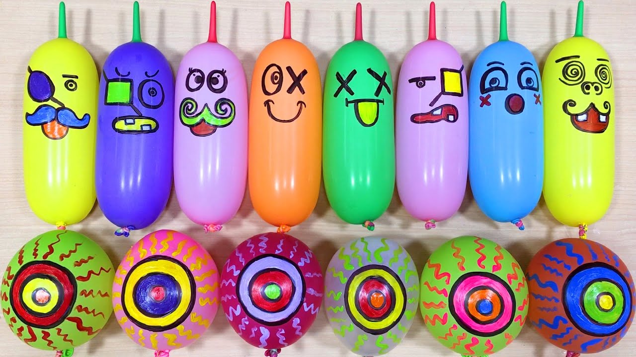 Making CLEAR SLIME with FUNNY BALLOONS !!!Satisfying Video #83