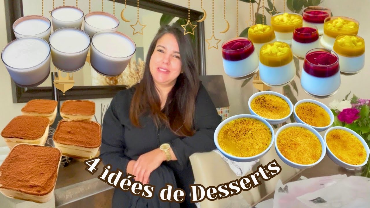 4 ديال وصفات ديسير 🍮 للسحور أو الإفطار 🍽️، ساهلين فالتحضير ⏱️ وجاهزين في دقائق 🔥