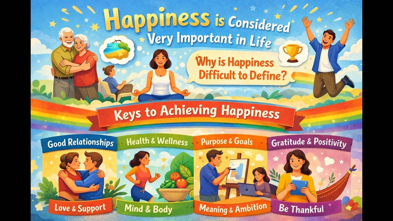 IELTS Writing -Task2 - Happiness is considered very important in life.