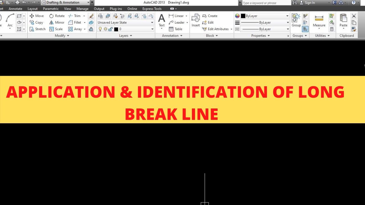 APPLICATION AND IDENTIFICATION OF LONG BREAK LINE