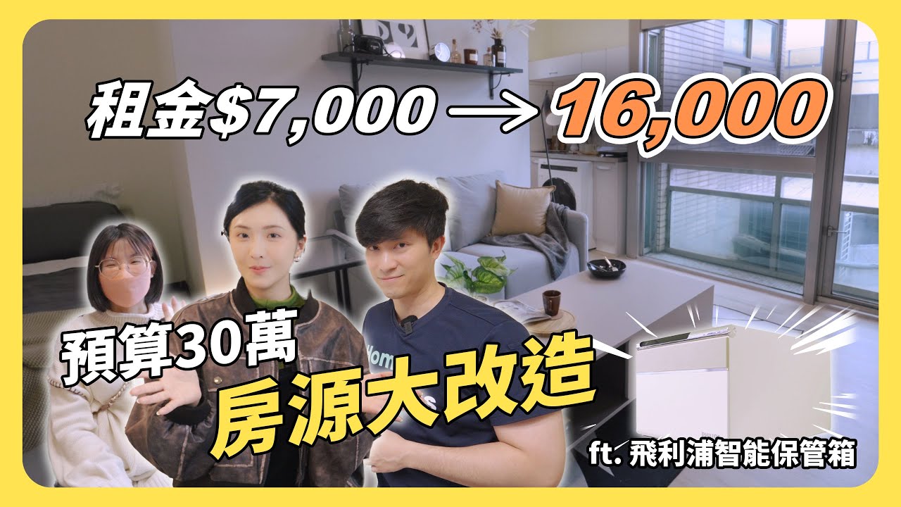 小套房小資改造！格局重置＋軟裝讓租金翻100%！｜包租代管｜萬華區西門町│租寓ZUYOU