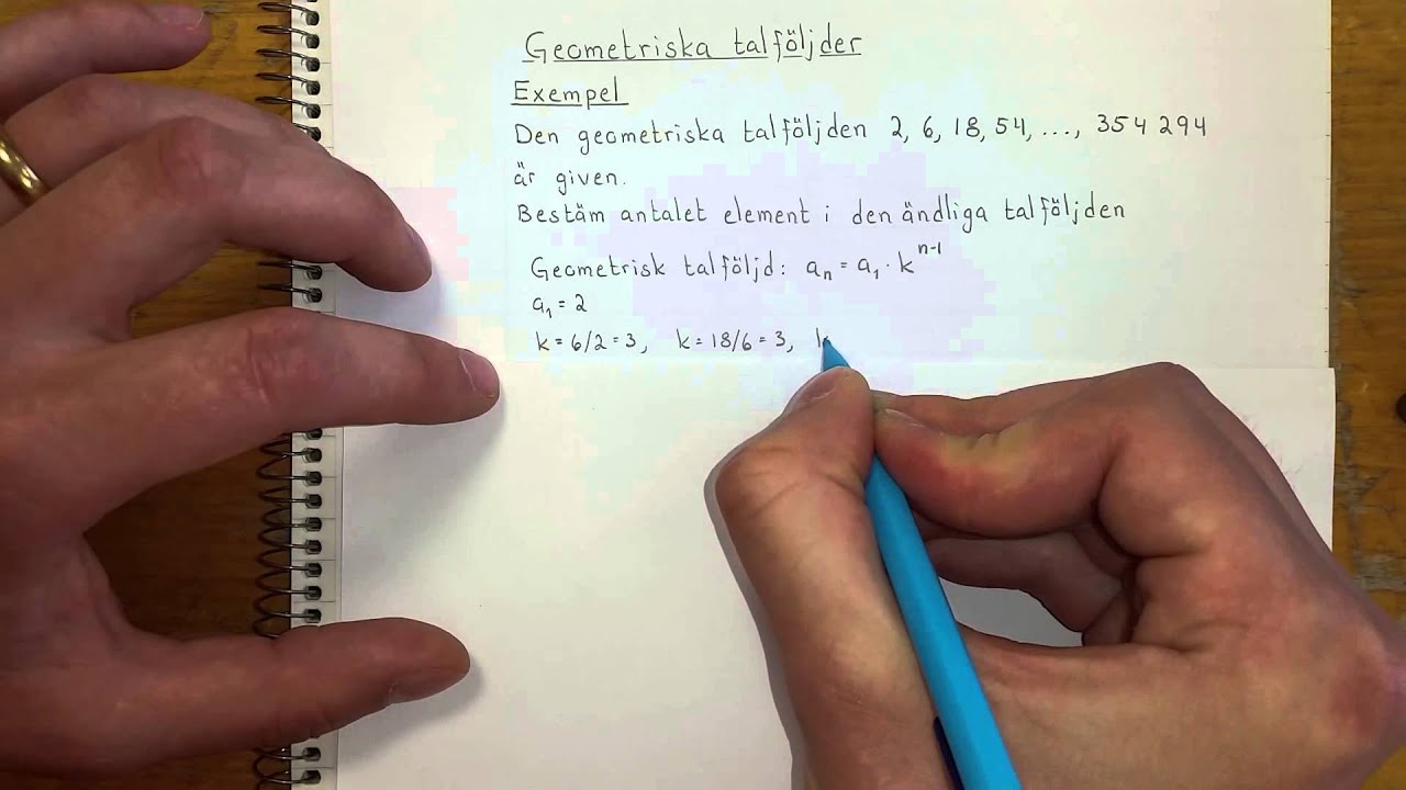 Ma5 Geometriska talföljder