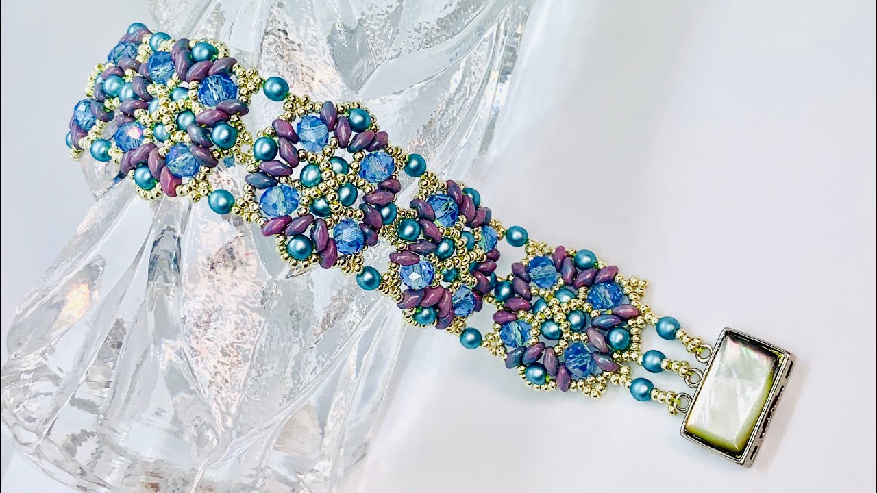 Mikaela Bracelet 💎 #beadedbracelet #beadingtutorial