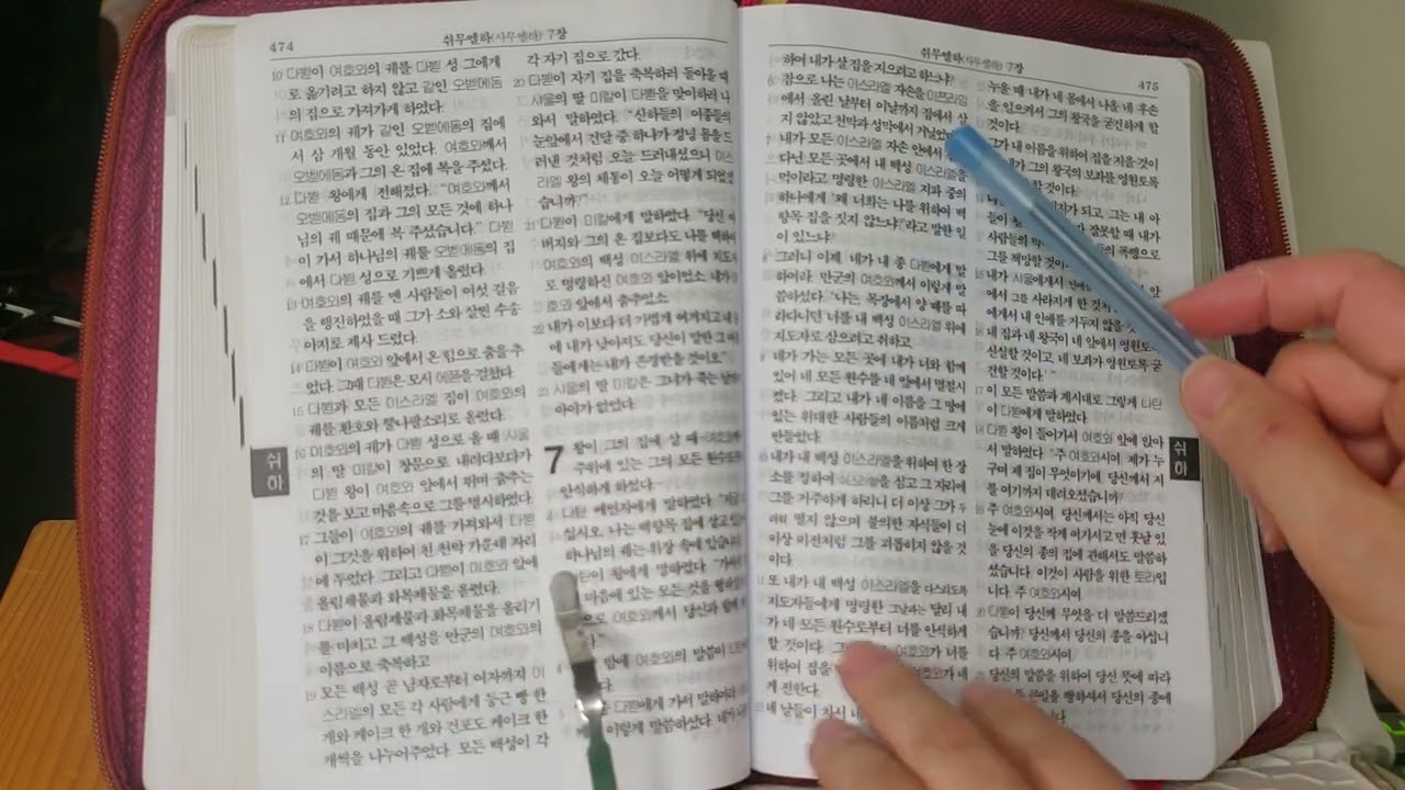 히브리어,헬라어 직역성경 쉬무엘하(사무엘하6장~10장 리딩)