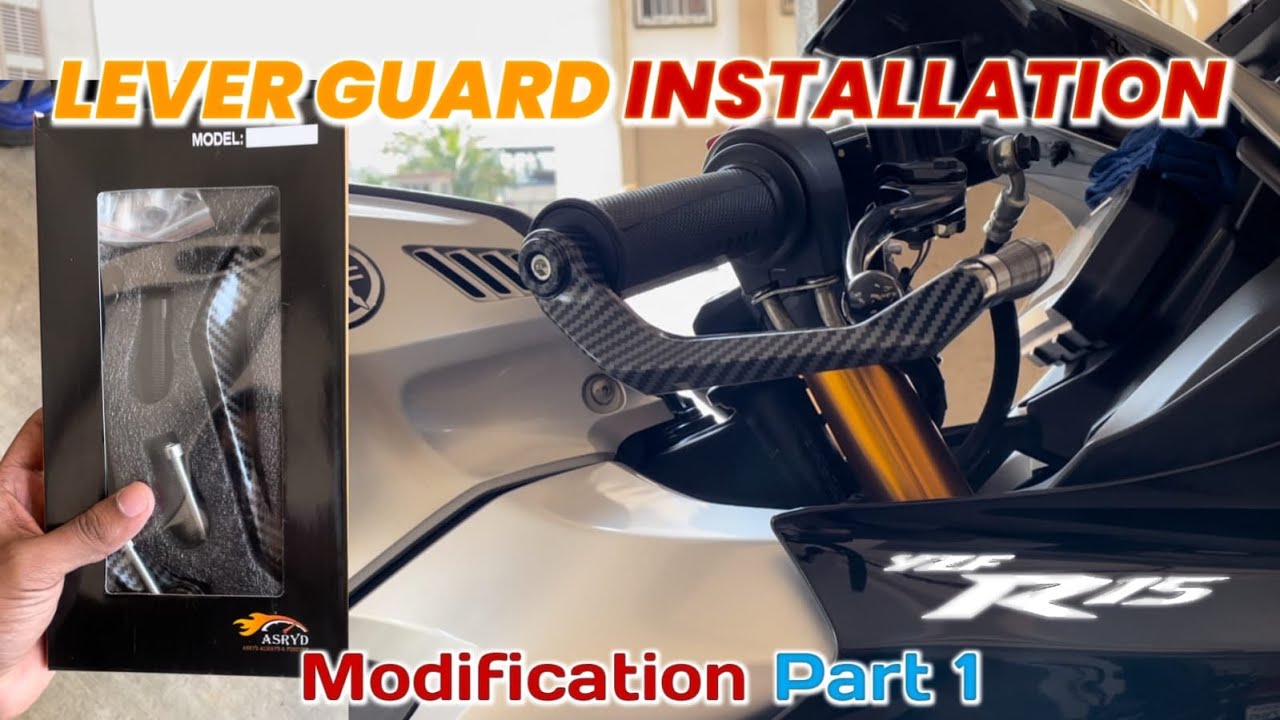 How to Install Lever Guard on R15 v4 m | Easy to Install | Part 1 | @The Mumbai Riders
