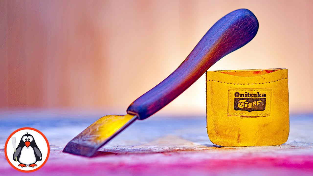 DIY - Японский нож для снятия фаски в стиле Дамаск