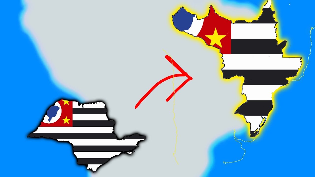 Estados brasileiros em suas maiores extensões