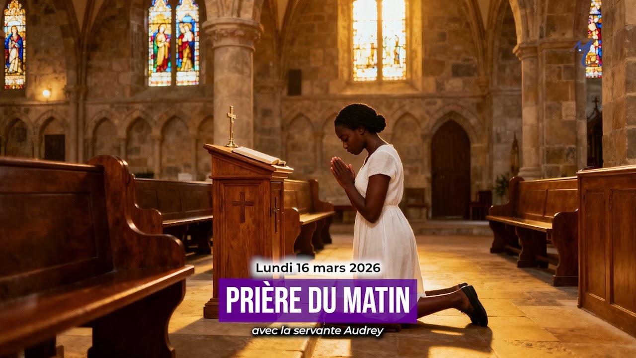 Prière du matin du lundi 16 mars 2026 avec la servante Audrey
