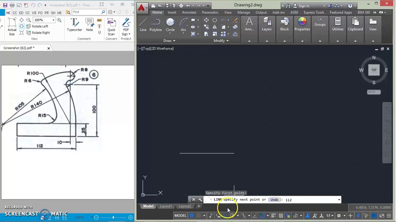 Tangency in AUTOCAD for beginners 02