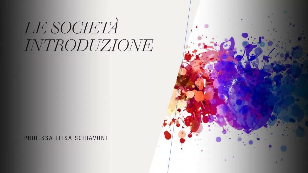 1. Le società