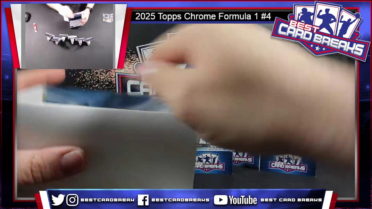 Набор карточек Topps Chrome Formula 1 2025 года, номера 4-5. Выберите свой драйвер с сапфировым п...