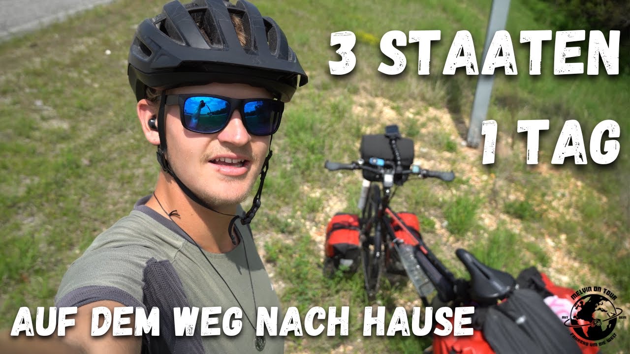 3 Staaten an einem Tag! - 46 - Fahrradweltreise - Melvin on Tour