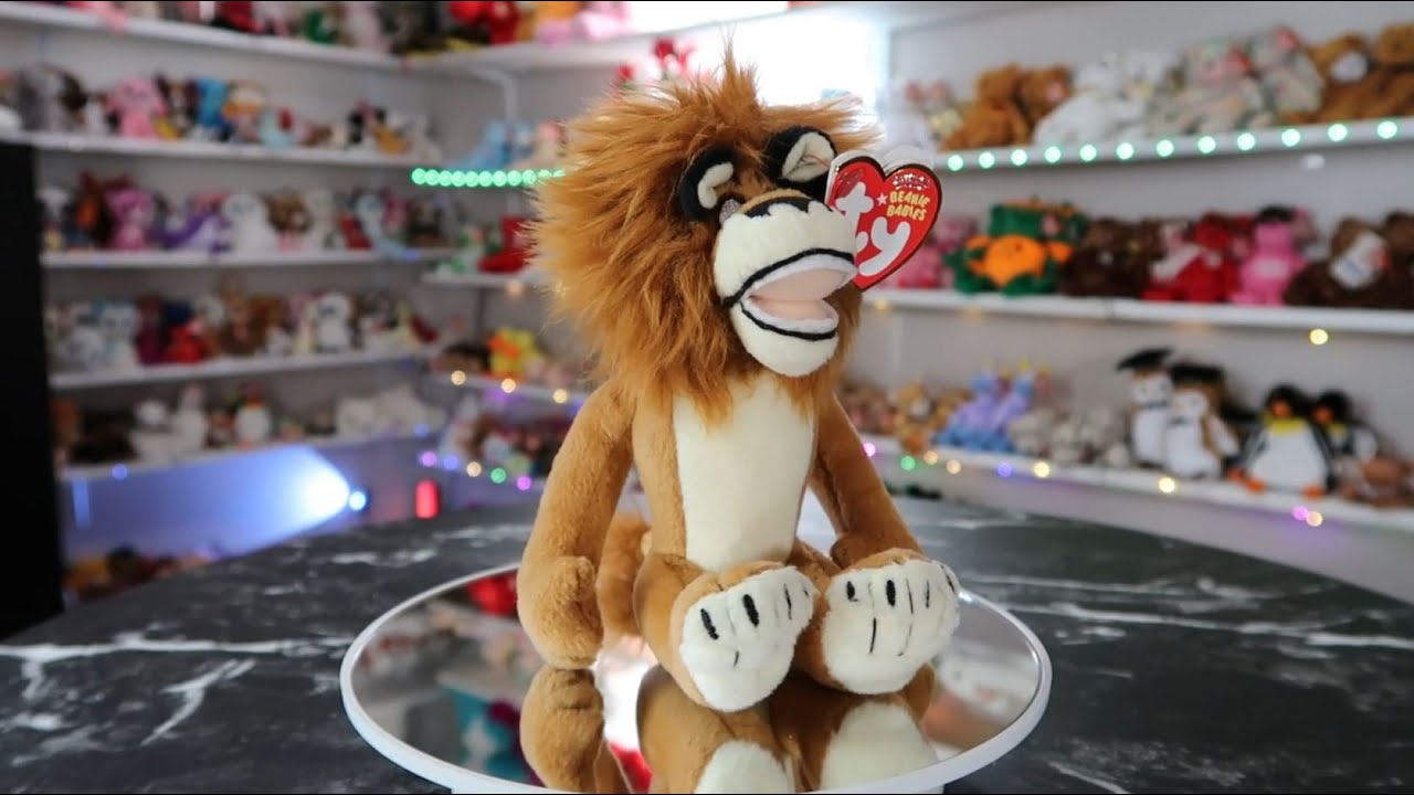 TY Beanie Baby - Alex the Lion ( Madagascar) | ​New Mint Tags | Retired | Rare | Vintage