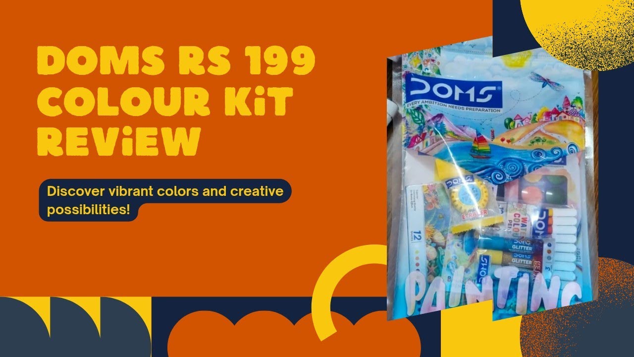 Reviewing DOMS Rs.199 Colour Kit 🎨 Budget-Friendly Art Kit!  #DOMS #ColourKit